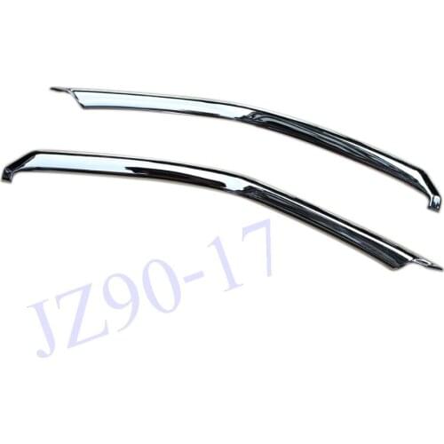 ABS Chrome Front Head Grille Grill Cover Trim Kit 2pcs / Set Fit For Nissan Qashqai J11 2014 2015 2016 2017 Accessories