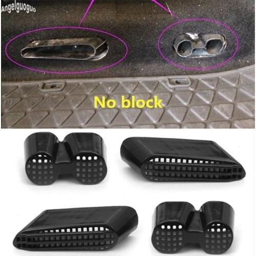 Angelguoguo 4 pcs ABS Car Rear Decoration Air Outlet Vent Trim Strip Cover Car-styling For AUDI Q3 2013-17 protect Accessories