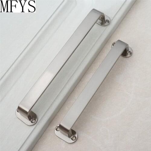 3.75'' 5'' 6.3'' 7.6'' Large Drawer Pulls Handles Brushed Nickel Steel Modern Kitchen Cabinet Door Handles Pulls Dresser Pull