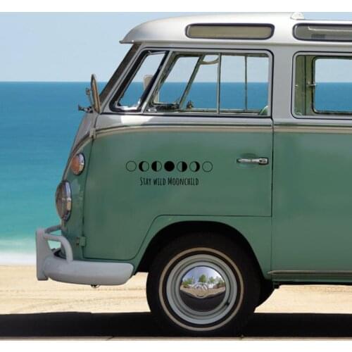 Black/Sliver Stay Wild Moonchild Car Sticker Small/Big Size Removable Waterproof Window Body Decal CL929