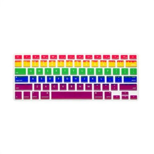 Color rainbow Laptop Keyboard Silicone Skin Protector Cover protective film Sticker for apple Macbook Pro Air 13 15 17 Retina 13