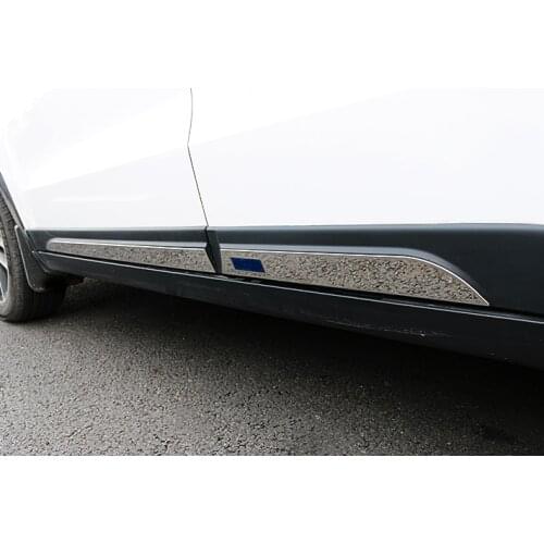 4pcs for FAW BESTURN X40 2017 car body Trim Stainless steel Car door Scuff Decorative bright strip
