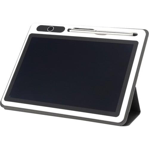 Electronic Notepad LCD Tablet Drawing Pad Business Supplies Hand Painting Tool 10‑Inch With Faux Leather Case