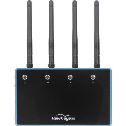 Hawkeye Four Eyes 720P/1080P 5.8GHZ 48CH PAL/NTSC/Auto 4 Receivers HDMI Output 4,2,1 Split Screen Display FPV Monitor f