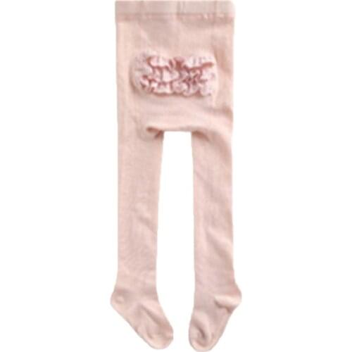 Girls' Pantyhose 2020 New Spring And Autumn Pure Cotton Baby Girl Pantyhose Cute Lace Lace Girls Non-slip Pantyhose 1 To 6 Years