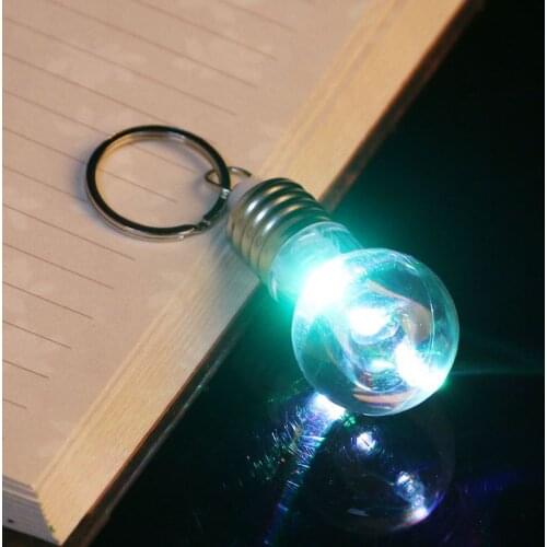 New Mini Change Color Creative LED Lamp Bulb Light Key Chain Key Ring Night light hot