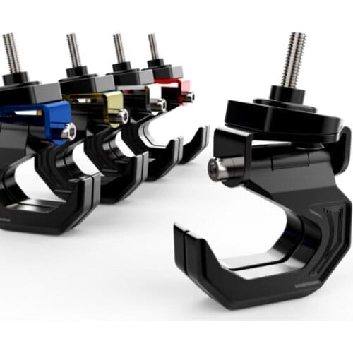Motorcycle High Quality 4 Color Universal Scooter E-Bike Metal Double Hook Helmet Luggage Storage Hook CNC Dual Hooks