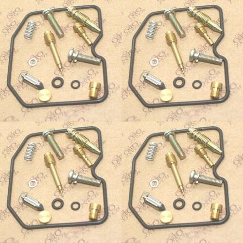4set motorcycle carburetor repair kit for Zephry ZR550B ZR550 B Seal Main Slow Jets Air Mixture Screws Float Valves