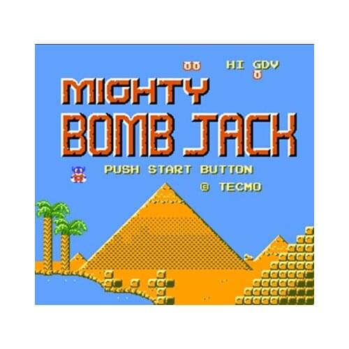 Newest Mighty Bomb Jack Region Free 8 Bit Game Card For 72 Pin Video Game Player