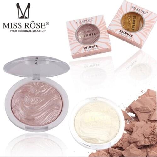 MISS ROSE baking powder high-gloss powder enhanced silhouette repair capacity powder flashing light makeup powder