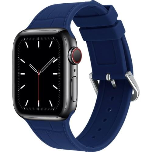 Silicone Strap For apple Watch band 44mm 40mm 38mm 42mm Elastic belt smartwatch watchband bracelet iWatch 1 2 3 4 5 se 6