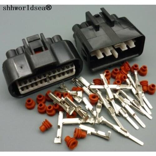 Shhworldsea 12 pin 2.2mm auto waterproof electrical housing plug wiring harness connector MG641340 MG 641340 MG651343 MG 651343