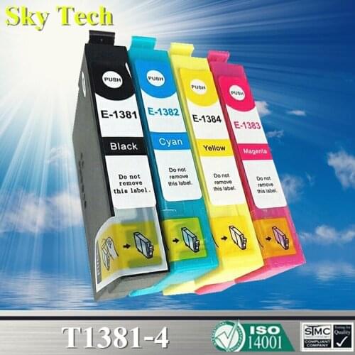 Compatible Cartridges For T1381 - T1384 , For Epson Workforce 60/320/325/525/625/630/633/840 / Office TX320F/TX325F/TX525FW