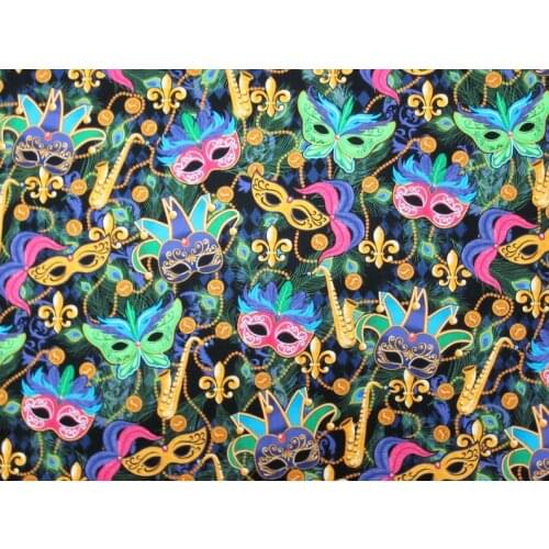 Mardi Gras Patterns - Fleur de Lis, Egyptian, Masks, Peacock Feathers Tablecloth