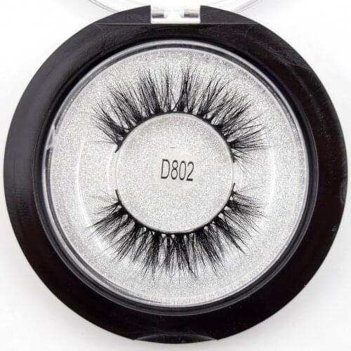 Visofree Eyelashes 1 pair 3D Mink Lashes maquillaje Mink Eyelashes Handmade Crisscross Beautiful fluffy lash False Eyelash D802