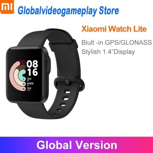 Xiaomi Mi Watch Lite GPS Fitness Heart Rate Monitor Tracker 1.4inch Alarm Clock Redmi Smart Watch Wristband Global Version