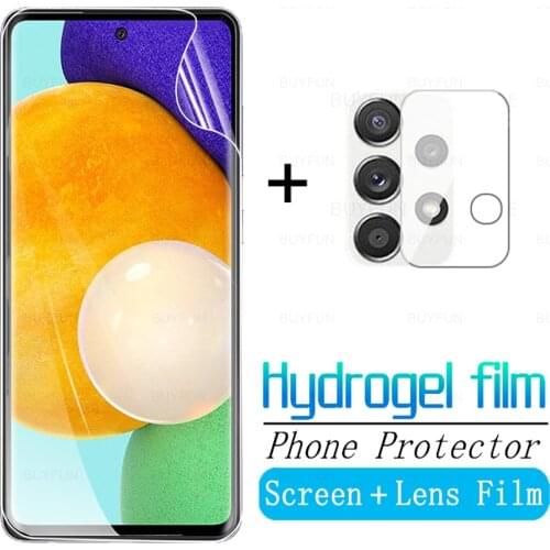 Screen Camera Lens Protector For Samsung Galaxy A52 Hydrogel Film For Samsung A52 5G samsun A 52 6.5" Protective Film Not Glass