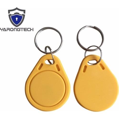 100PCS Yellow IC 13.56mhz RFID Identification Door Entry Access Key Keyfob Card