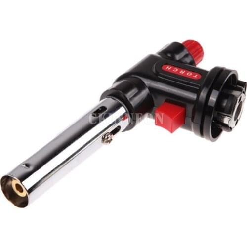 100Pcs/Lot Welding Burner Kitchen Torch Flamethrower BBQ Guns Butane Gas Blow Soldering Camping Cooking Tools