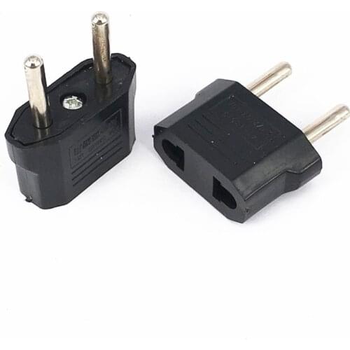100 Pcs/lot High quality European Euro Eu AU to US/USA Plug Power Socket Travel Charger Adapter Plug Outlet Converter Adapter