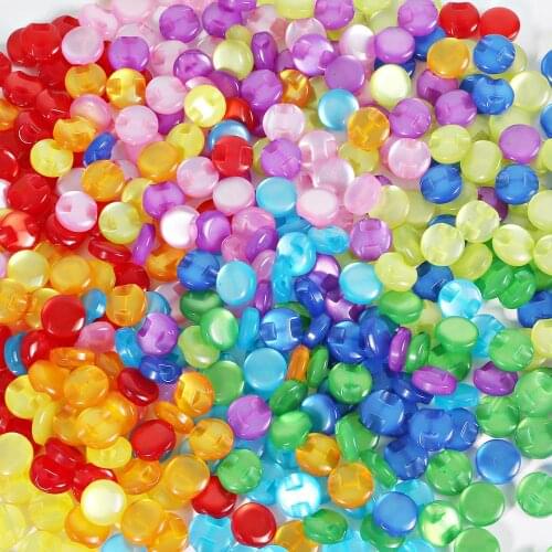 12mm 100pcs Child Clothes Eye Cat Stone Resin Button Plastic Shirt Button/Garment Sewing Accessories DIY Crafts Scrapbooking