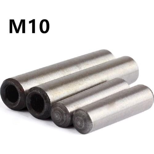 20/10/5PCS M10x20/25/30/35/40/45/50/55/60/65/70/80/90/100/110/120/130mm GB118 DIN7978 Taper pins with internal thread 40CR steel