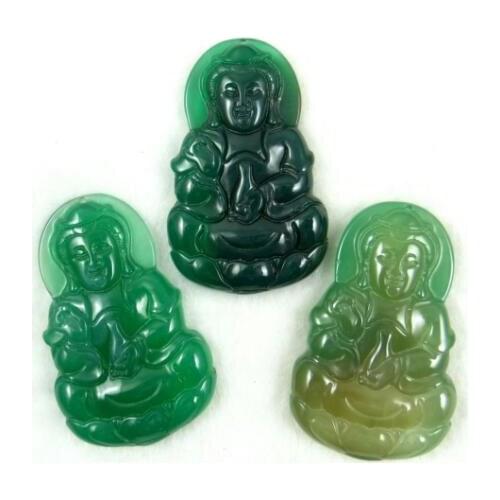 Natural stone Turquoises Quartz Crystal Marine chalcedony stone hand-carved Guanyin pendant for diy Jewelry making necklace 3PCS