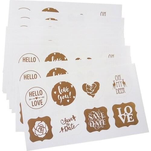 400Pcs/lot Flower Love Animals Romance Sealing Label Stickers For Wedding Handmade Shop Decorative Sticker