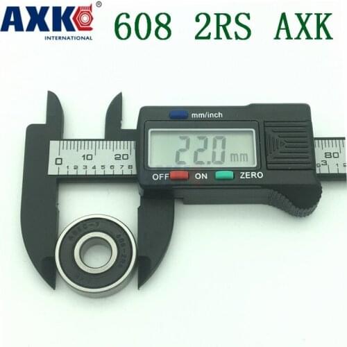 50 Pcs/lot 608-2rs 608rs 608 2rs R-2280hh 8*22*7 Mm High Quality Abec-7 Z3v3 Minideep Groove Ball Bearing