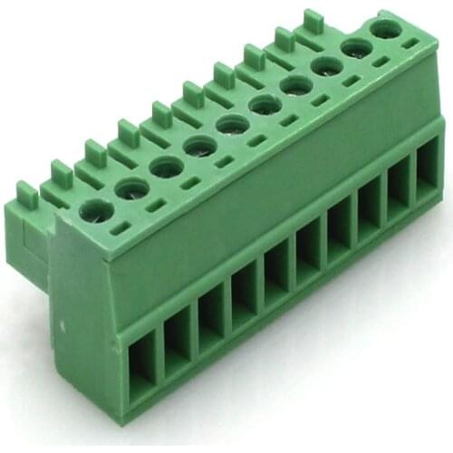 50pcs Pitch 3.5 15EDGK 2EDGK Right Angle Pin 2P 3P 4P Parafuso Plug-in PCB Conector Fêmeal Bloco Terminal Pluggable Morse