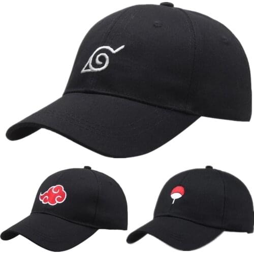 Cotton Anime Baseball Caps Japanese Akatsuki Logo Dad Hat Embroidery Snapback Women Men Hat Hip Hop Lovers Dad Hat Dropshipping
