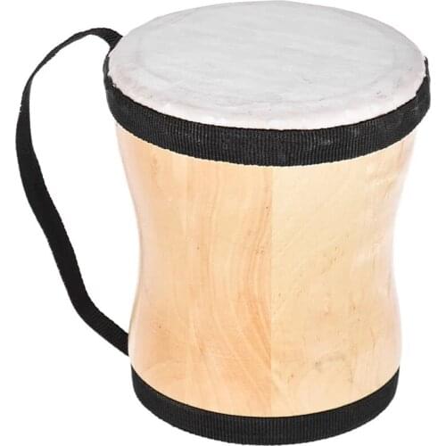 Wooden portable drum percussion instrument kindergarten teaching students to perform music Enlightenment childrens musical