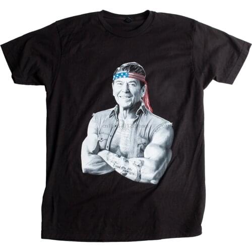Ann Arbor T-shirt Co. Ronald Reagan American Icon Epic Conservative Merica Freedom Unisex T Shirt