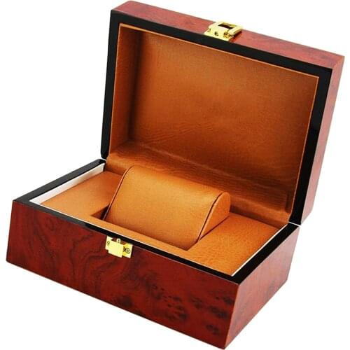 Wristwatch Dislpay Box Organizer Luxury Wooden Showcase for Men Women Collection