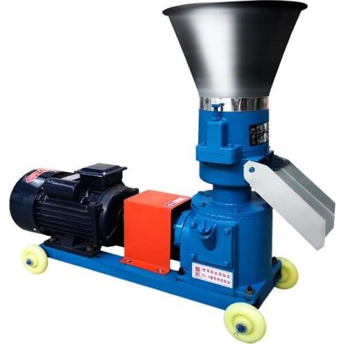 Small Pellet Feed Machine Household Rabbit Fish Animal Poultry Fodder Feed Pellet Making Machine Household Movable