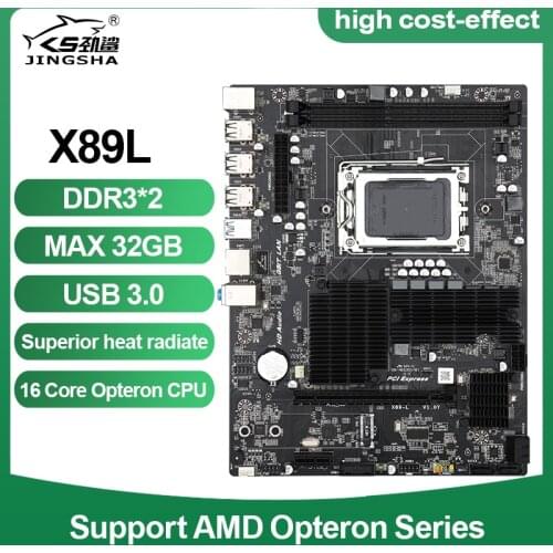 Socket G34 Motherboard X89 DDR3 Dual Channel max 32G Memory SATA II USB 3.0 G34 mainboard for AMD Opteron 6386 SE 6176 6230HE
