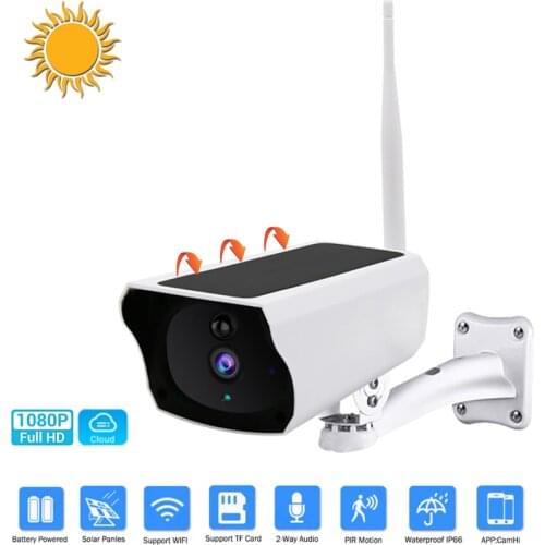 WiFi CCTV HD 1080P 2MP Outdoor Waterproof Home Surveillance IP Camera Infrared Cam Motion Sensor without Batteries