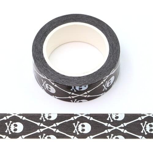 NEW 1PC 15MM*10M Halloween Foil Halloween Skull Ghost Decorative Washi Tape Wholesale Masking Tape washi tape stickers