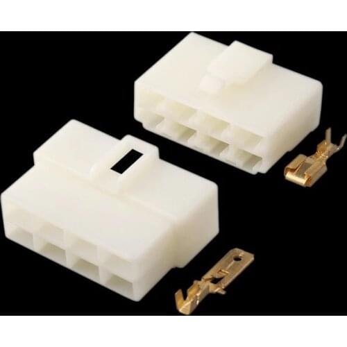 New 8 Pin DJ7081-6.3-11/21 ABS Plastic Electrical Wire Connectors Plug Male and female Automobile Connector