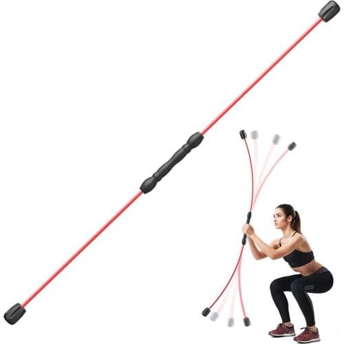 Fitness Equipment Multifunctional Training Stick Fitness Gym Exercise Elastic Vibrate Rod Tremble Yoga Wand Accessories