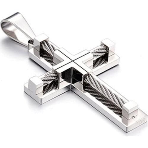 Stainless Steel Cross Pendant Fashion Charms Pendant KL004 Just Pendant