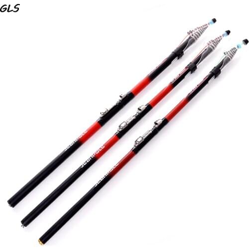 Portable 2.7m 3.6M 4.5M 5.4M 3.0M 6.3M Spinning Fishing Rod M Power Telescopic Rock Fishing Rod