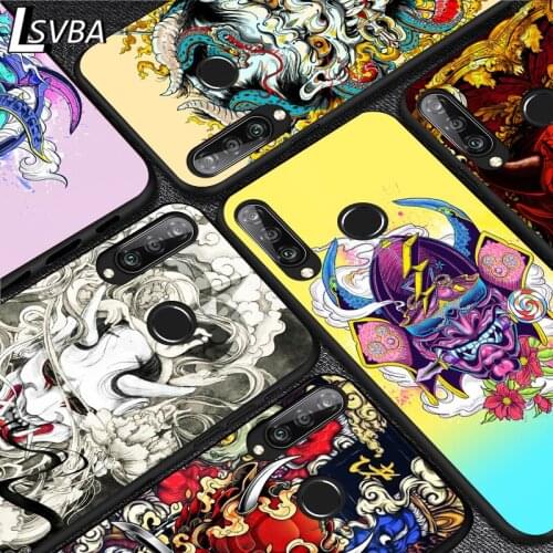 Prajna mask art For Huawei Y9S Y8S Y6S Y9A Y7A Y8P Y7P Y5P Y6P Y7 Y6 Y5 Pro Prime 2020 2019 Black Soft Phone Case