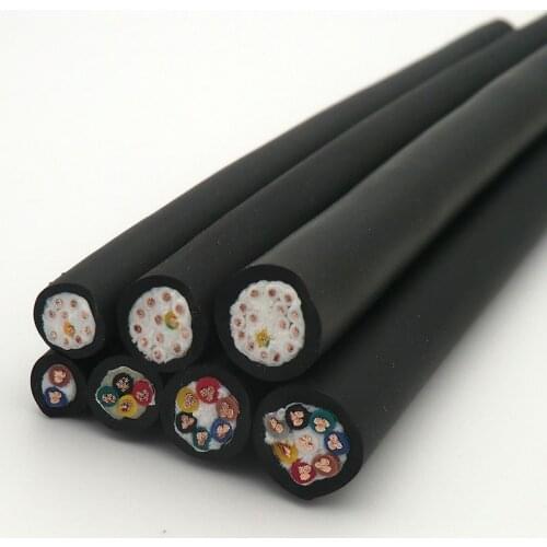 Towline Wire 2,3,4,6,8,10,12,16 core 0.15, 0.2, 0.3, 0.5, 0.75, 1, 1.5, 2.5mm² Ultra High Flexible Black Drag Chain Cable TRVV