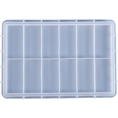 Rectangle Tray Epoxy Resin Mold Fruit Plate Board Cup Mat Coaster Silicone Mould