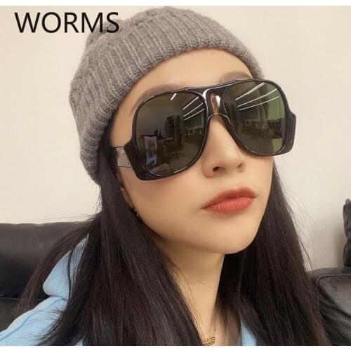 New European and American modern retro avant garde mens and womens fashion large frame sunglasses glasses