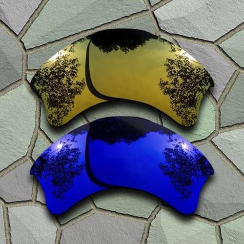 Yellow Golden&Violet Blue Sunglasses Polarized Replacement Lenses for Oakley Flak Jacket XLJ