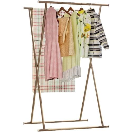 Modern Drying Racks Floor Standing Folding Rust-proof Indoor X-shape Drying Rack Balcony Multi-function Drying Quilt Rack
