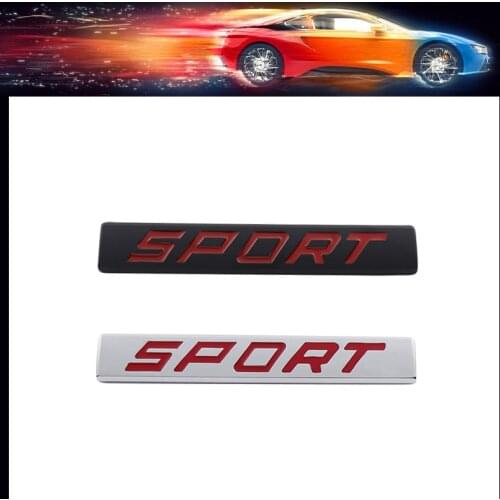 Premium SPORT Edition car Engine Hood Fender trunk Tail Rear Decal Emblem Badge Sticker for BWM Opel Toyota Honda Nissan SPORT
