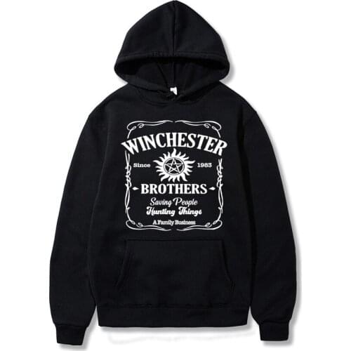 Winchester Brothers Sweatshirt Supernatural Inspired Hoodie Sam and Dean Retro Boho Pullover Vintage Supernatural Sweatshirts